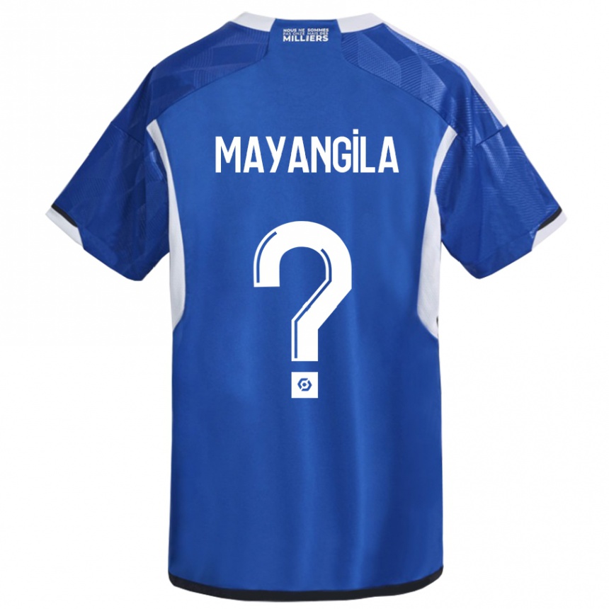 Kids Football Ryan Tutu Mayangila #0 Blue Home Jersey 2023/24 T-Shirt