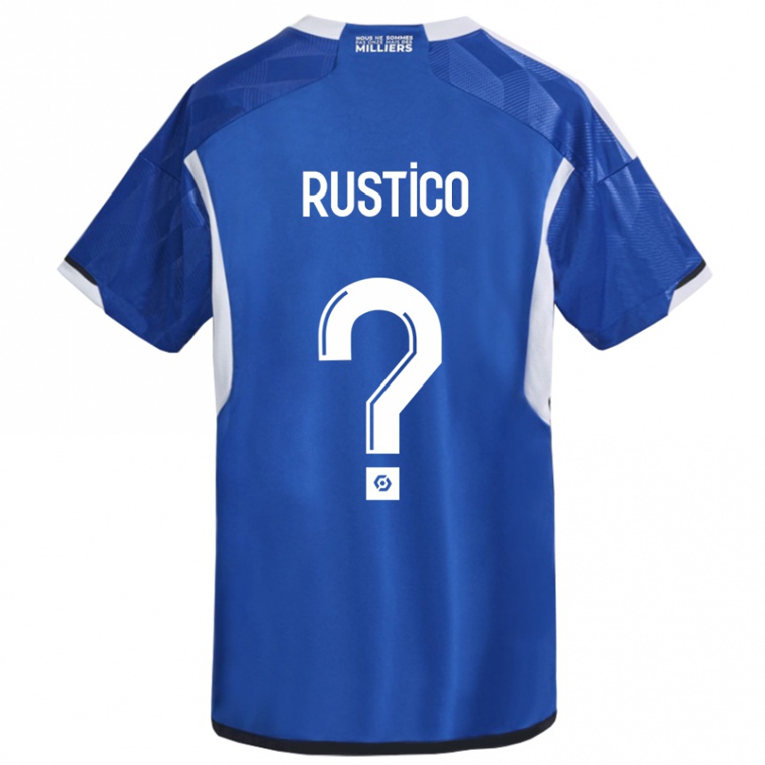 Kids Football Dylan Rustico #0 Blue Home Jersey 2023/24 T-Shirt