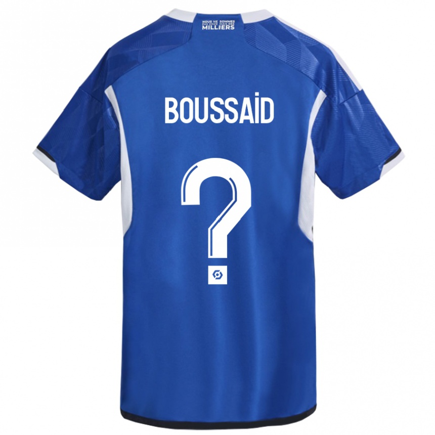 Kids Football Willsem Boussaid #0 Blue Home Jersey 2023/24 T-Shirt