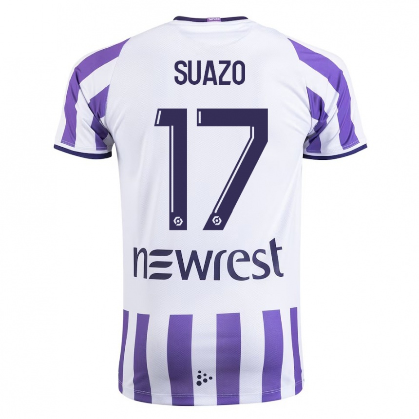 Kids Football Gabriel Suazo #17 White Home Jersey 2023/24 T-Shirt