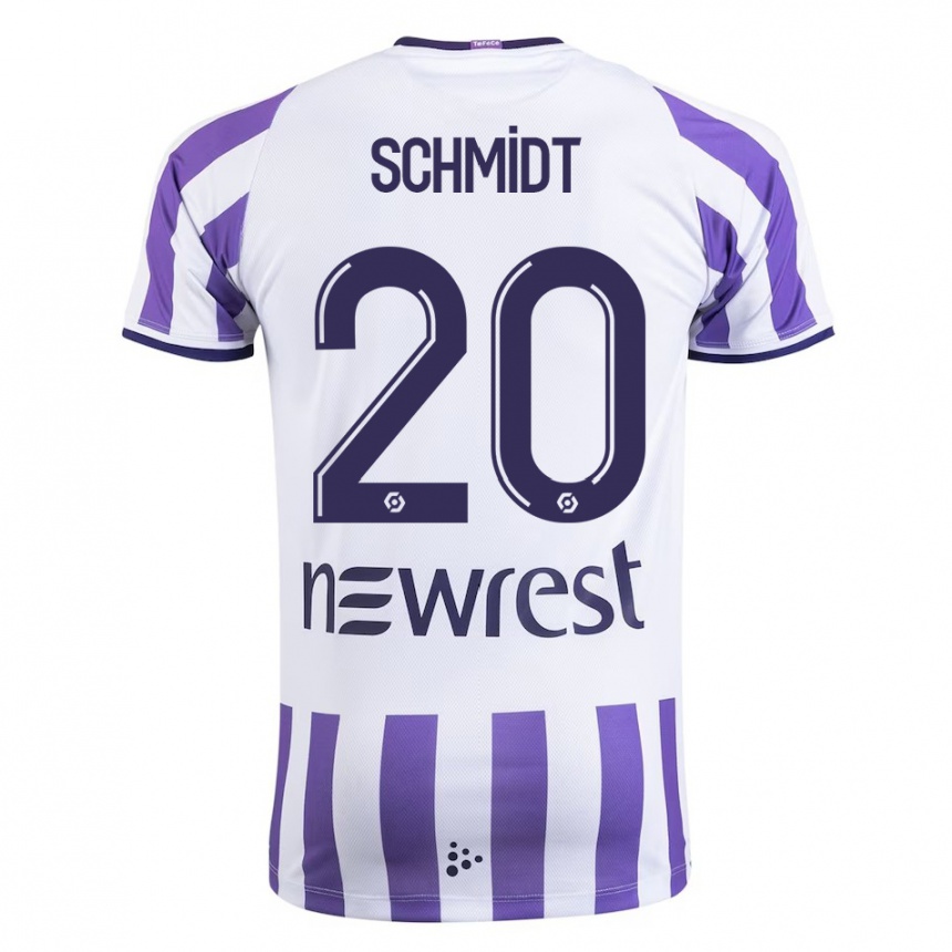 Kids Football Niklas Schmidt #20 White Home Jersey 2023/24 T-Shirt