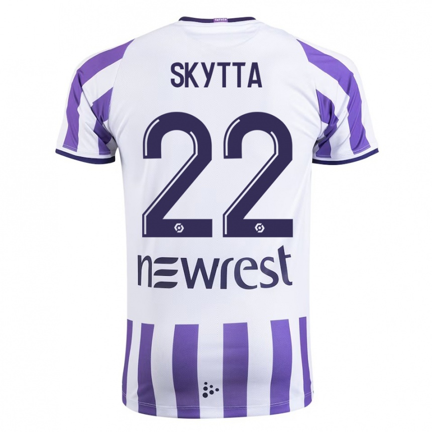 Kids Football Naatan Skyttä #22 White Home Jersey 2023/24 T-Shirt