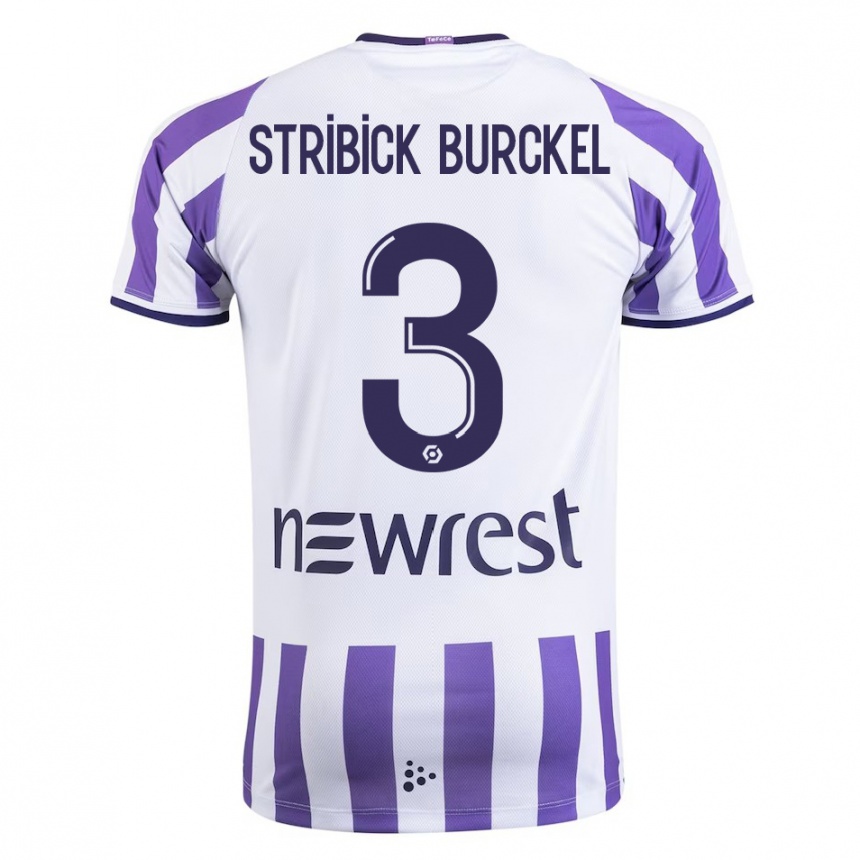 Kids Football Laetitia Stribick-Burckel #3 White Home Jersey 2023/24 T-Shirt