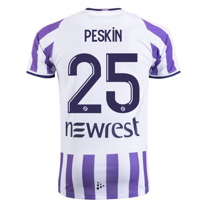 Kids Football Kelso Peskin #25 White Home Jersey 2023/24 T-Shirt