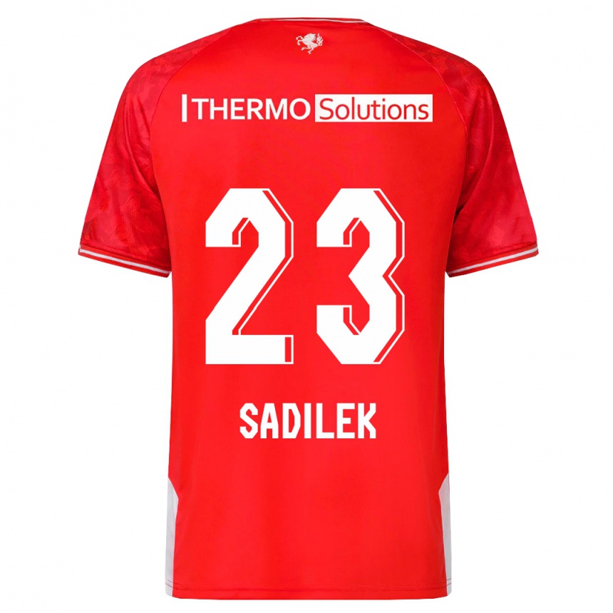 Kids Football Michal Sadilek #23 Red Home Jersey 2023/24 T-Shirt