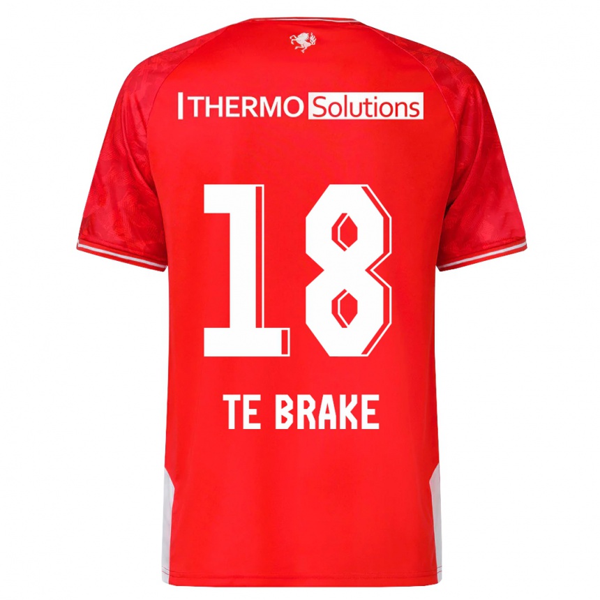 Kids Football Sophie Te Brake #18 Red Home Jersey 2023/24 T-Shirt