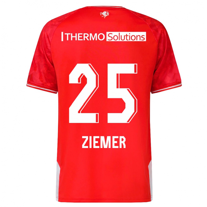 Kids Football Taylor Ziemer #25 Red Home Jersey 2023/24 T-Shirt