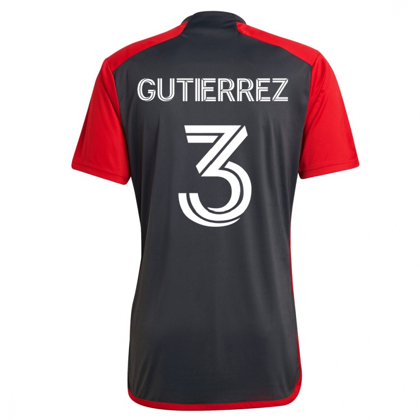 Kids Football Cristián Gutiérrez #3 Grey Home Jersey 2023/24 T-Shirt