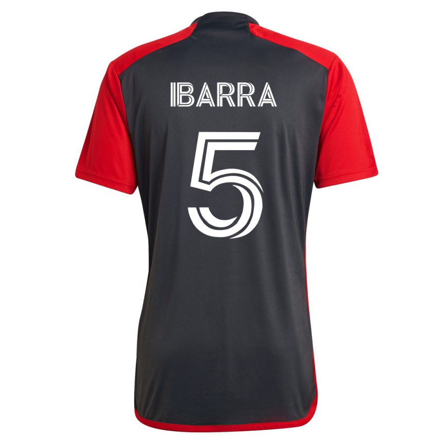 Kids Football Franco Ibarra #5 Grey Home Jersey 2023/24 T-Shirt