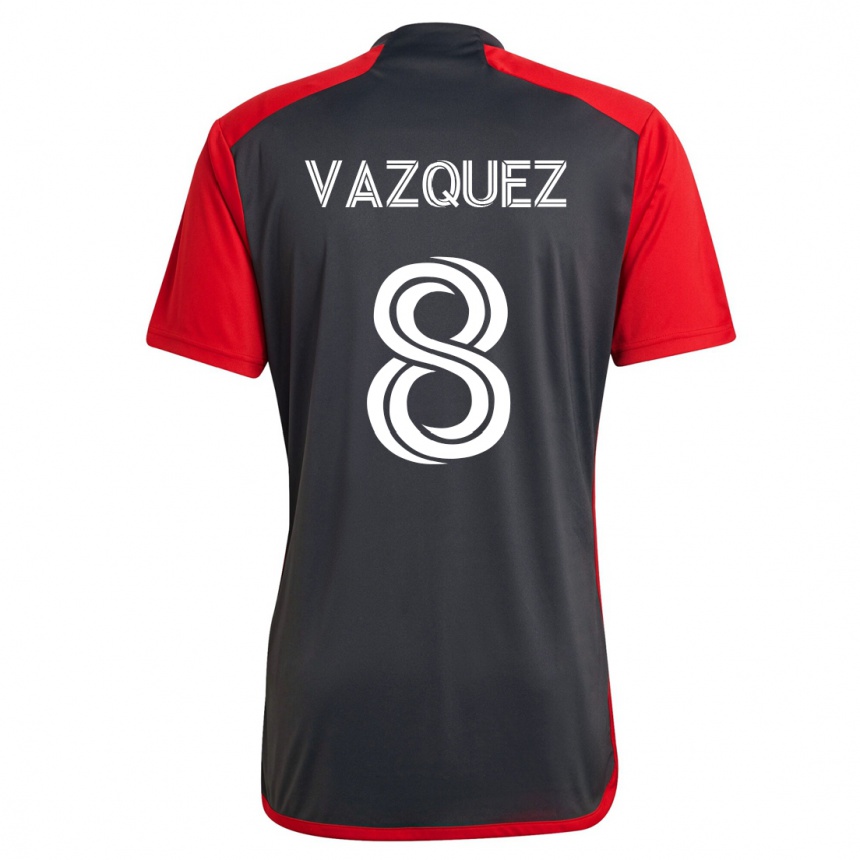 Kids Football Víctor Vázquez #8 Grey Home Jersey 2023/24 T-Shirt
