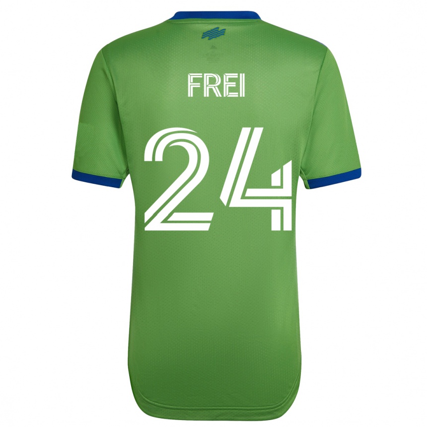 Kids Football Stefan Frei #24 Green Home Jersey 2023/24 T-Shirt