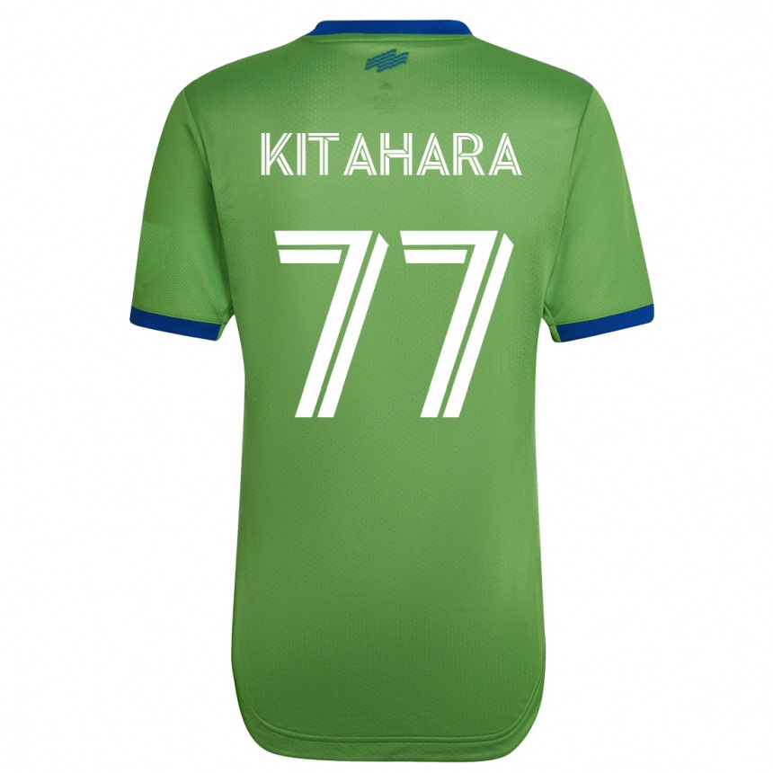 Kids Football Sota Kitahara #77 Green Home Jersey 2023/24 T-Shirt