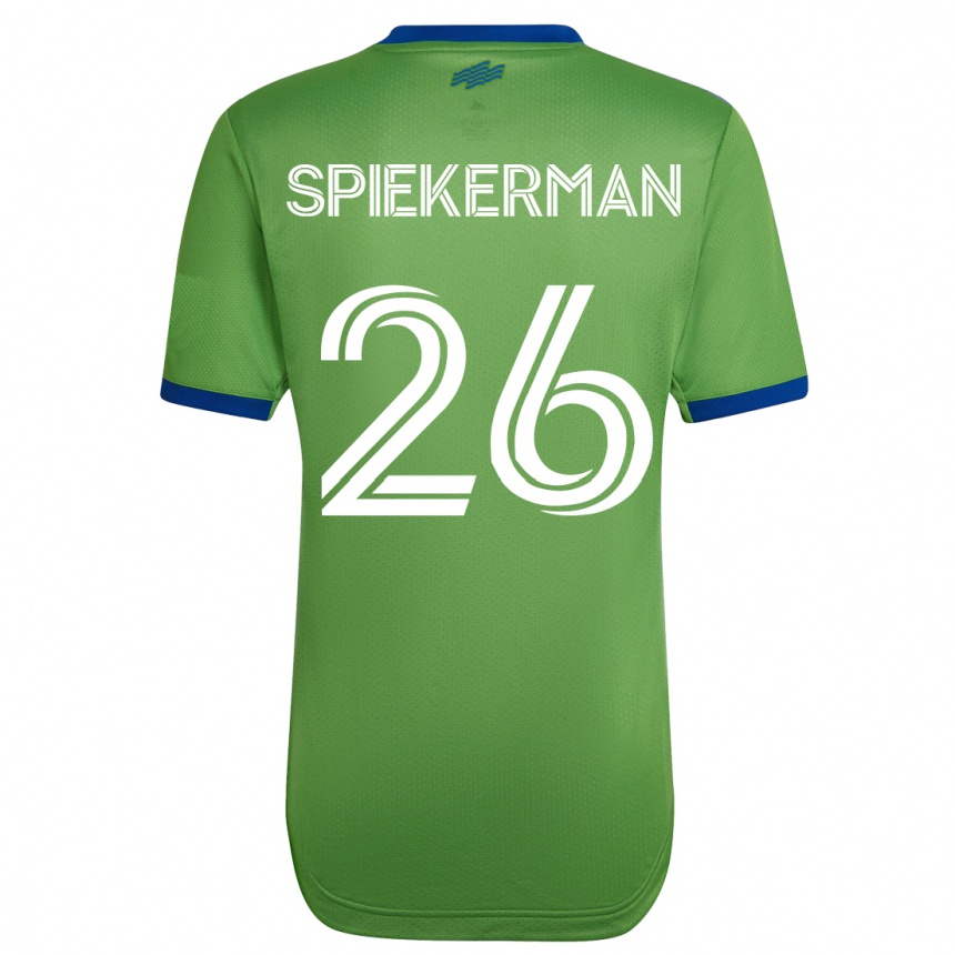 Kids Football Stephanie Spiekerman #26 Green Home Jersey 2023/24 T-Shirt
