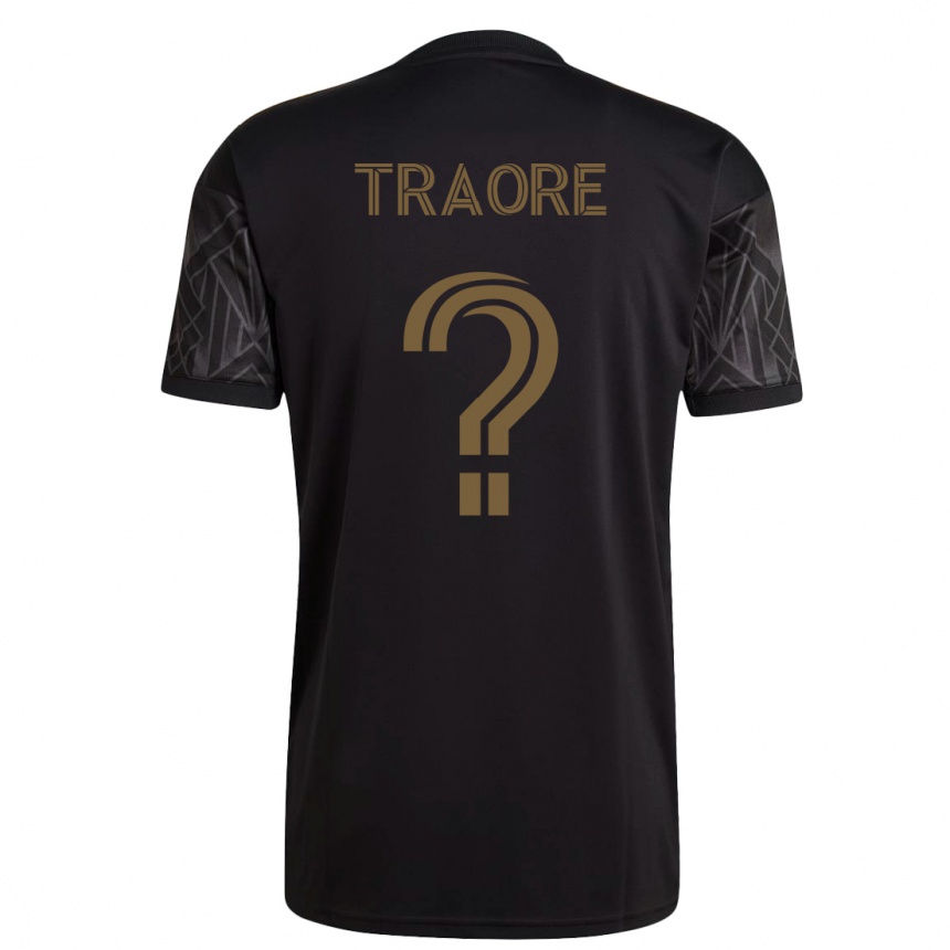 Kids Football Mohamed Traore #0 Black Home Jersey 2023/24 T-Shirt
