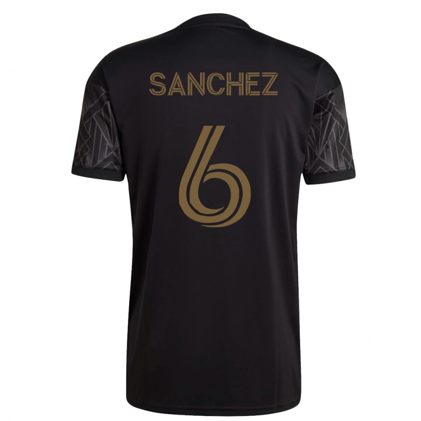 Kids Football Ilie Sánchez #6 Black Home Jersey 2023/24 T-Shirt