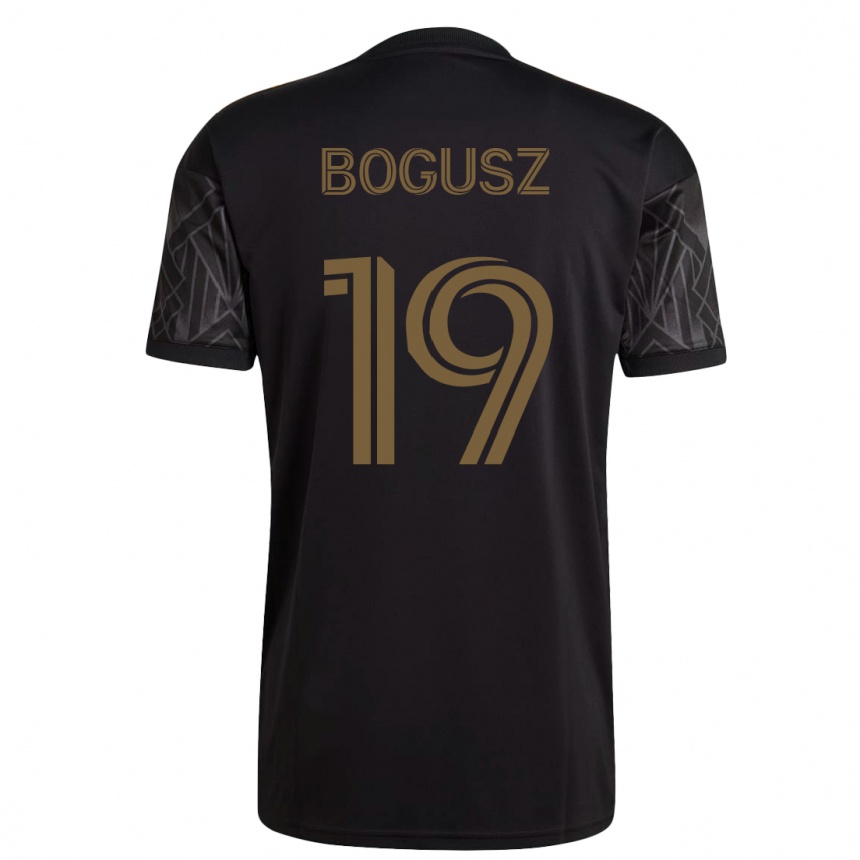 Kids Football Mateusz Bogusz #19 Black Home Jersey 2023/24 T-Shirt
