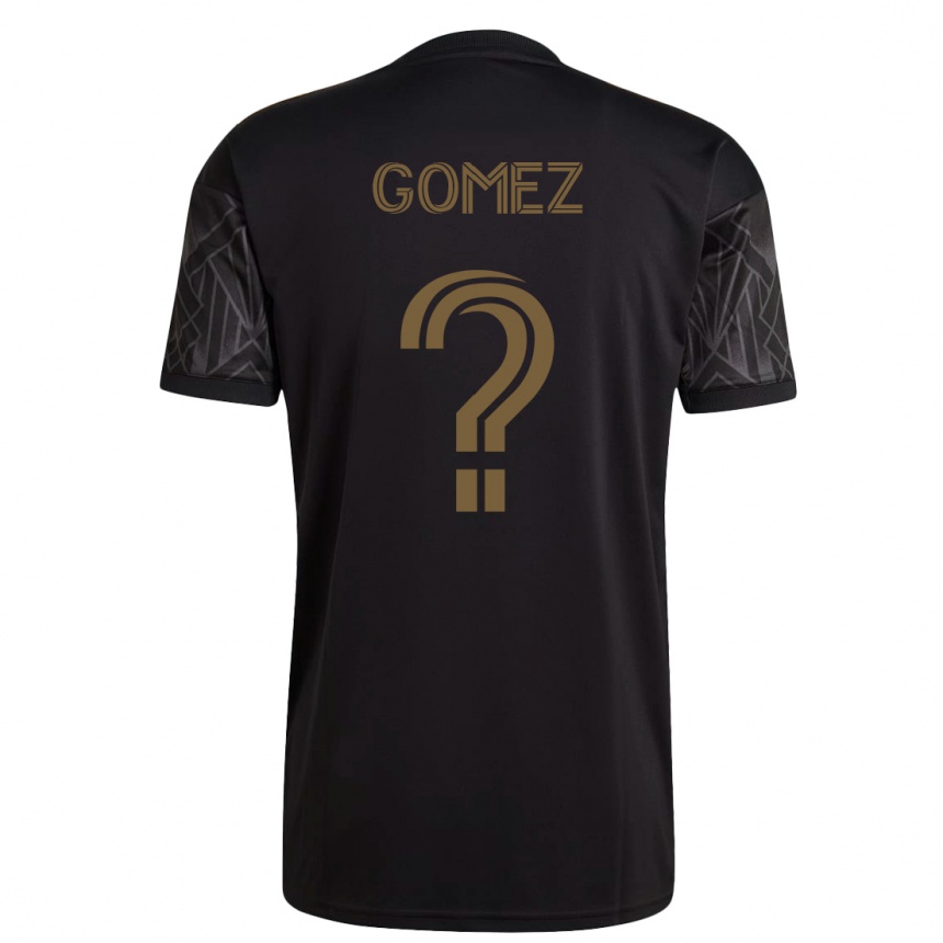 Kids Football Azyk Gomez #0 Black Home Jersey 2023/24 T-Shirt