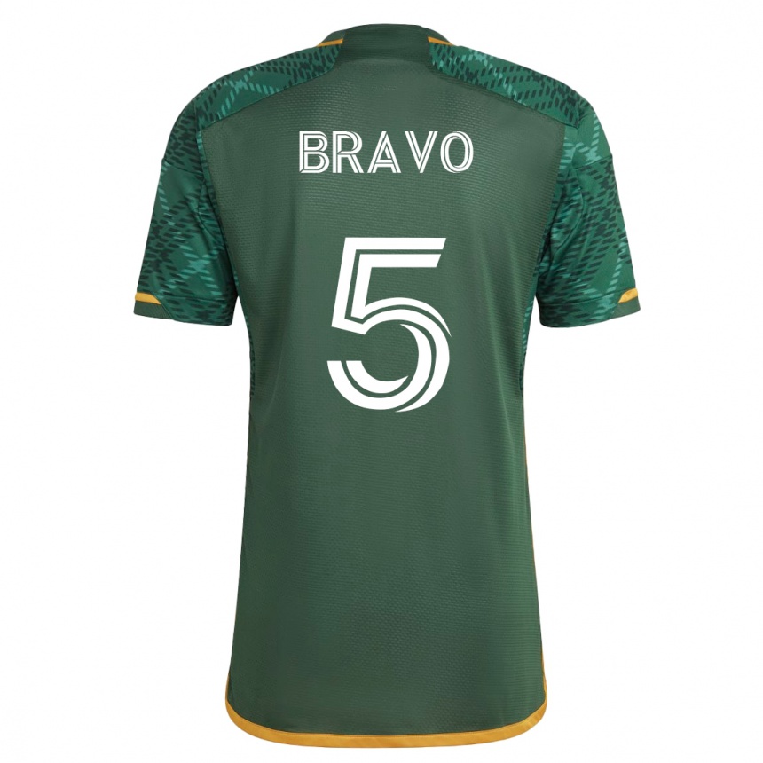 Kids Football Claudio Bravo #5 Green Home Jersey 2023/24 T-Shirt
