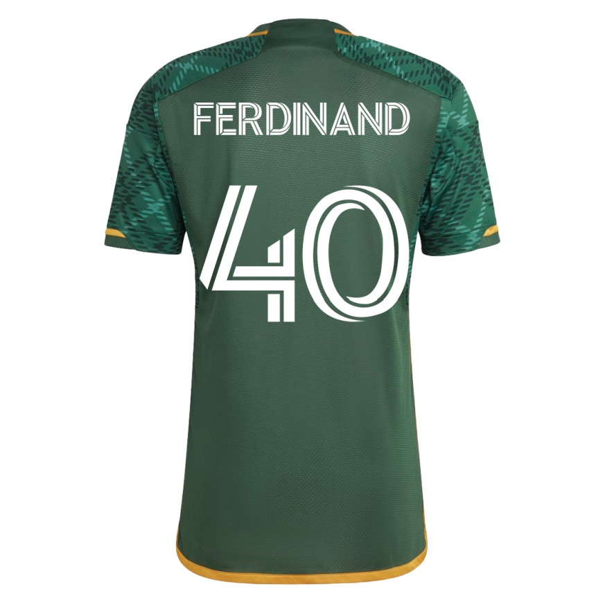 Kids Football Keesean Ferdinand #40 Green Home Jersey 2023/24 T-Shirt