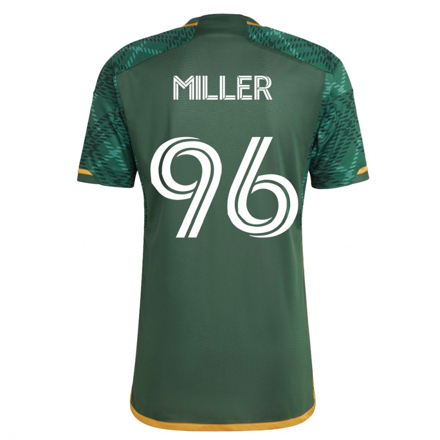 Kids Football Carver Miller #96 Green Home Jersey 2023/24 T-Shirt