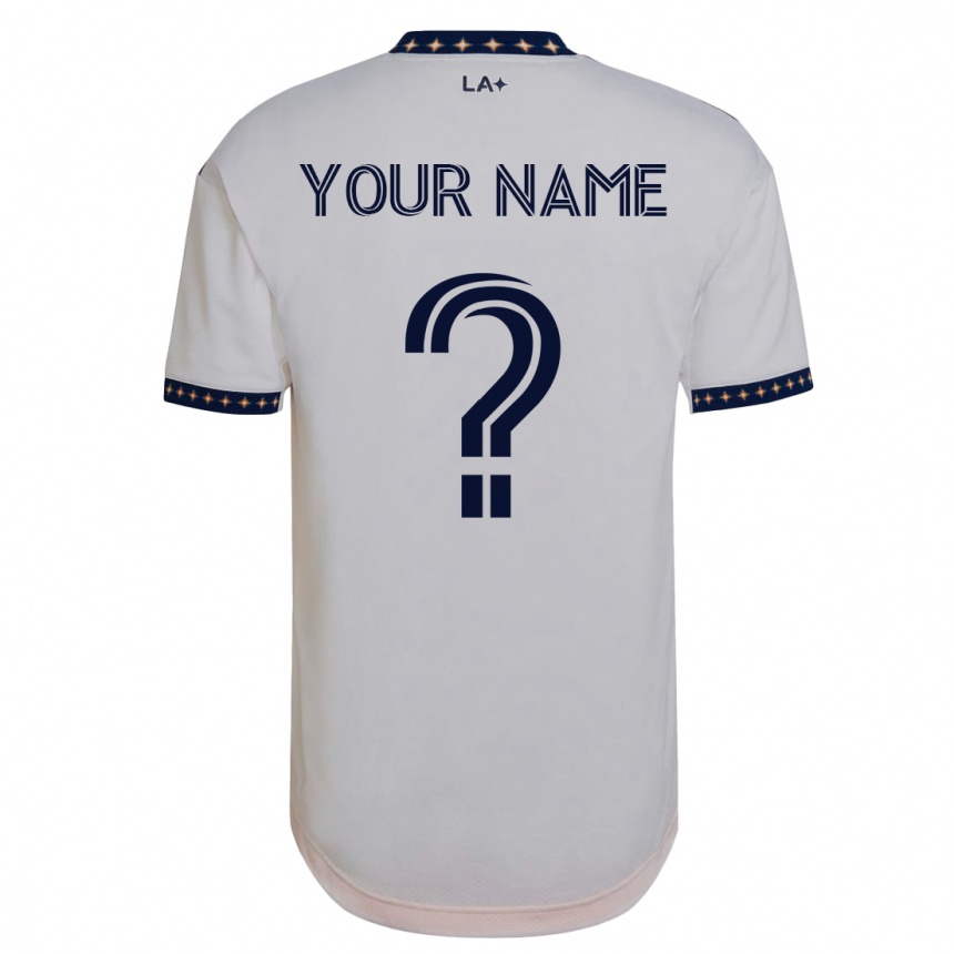 Kids Football Your Name #0 White Home Jersey 2023/24 T-Shirt