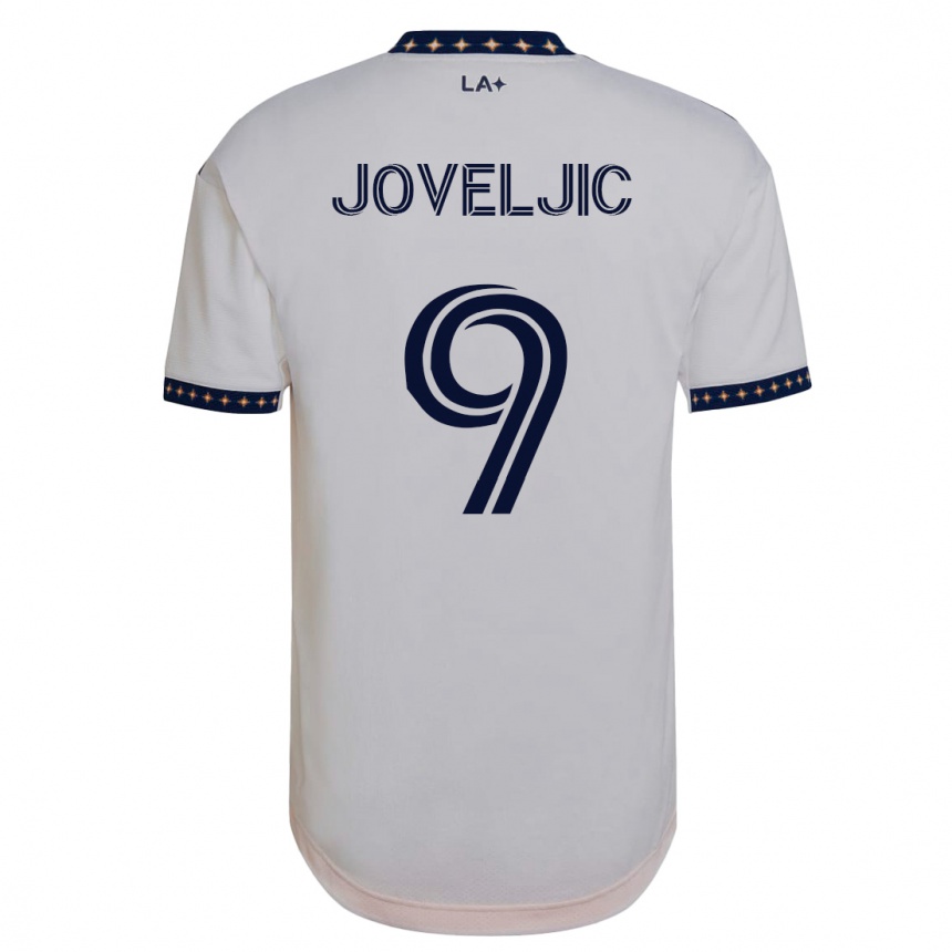 Kids Football Dejan Joveljic #9 White Home Jersey 2023/24 T-Shirt
