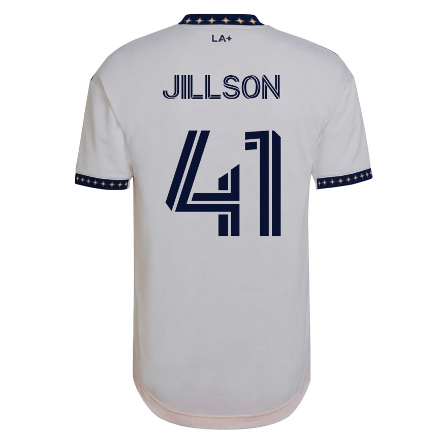 Kids Football Simon Jillson #41 White Home Jersey 2023/24 T-Shirt