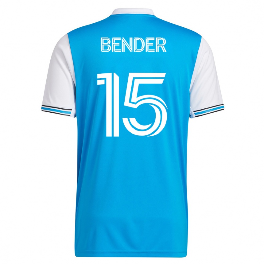 Kids Football Ben Bender #15 Blue Home Jersey 2023/24 T-Shirt