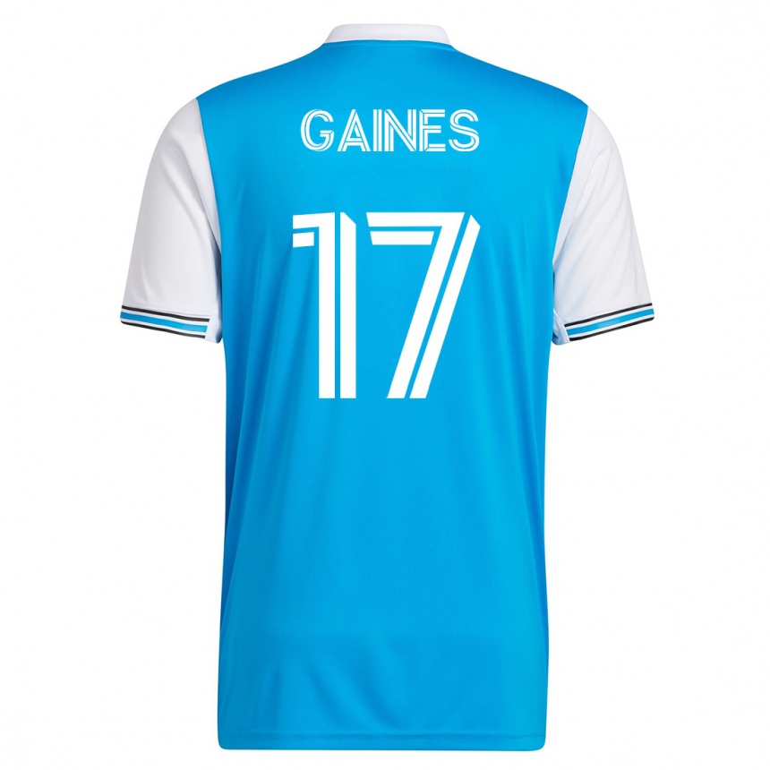 Kids Football Mckinze Gaines #17 Blue Home Jersey 2023/24 T-Shirt