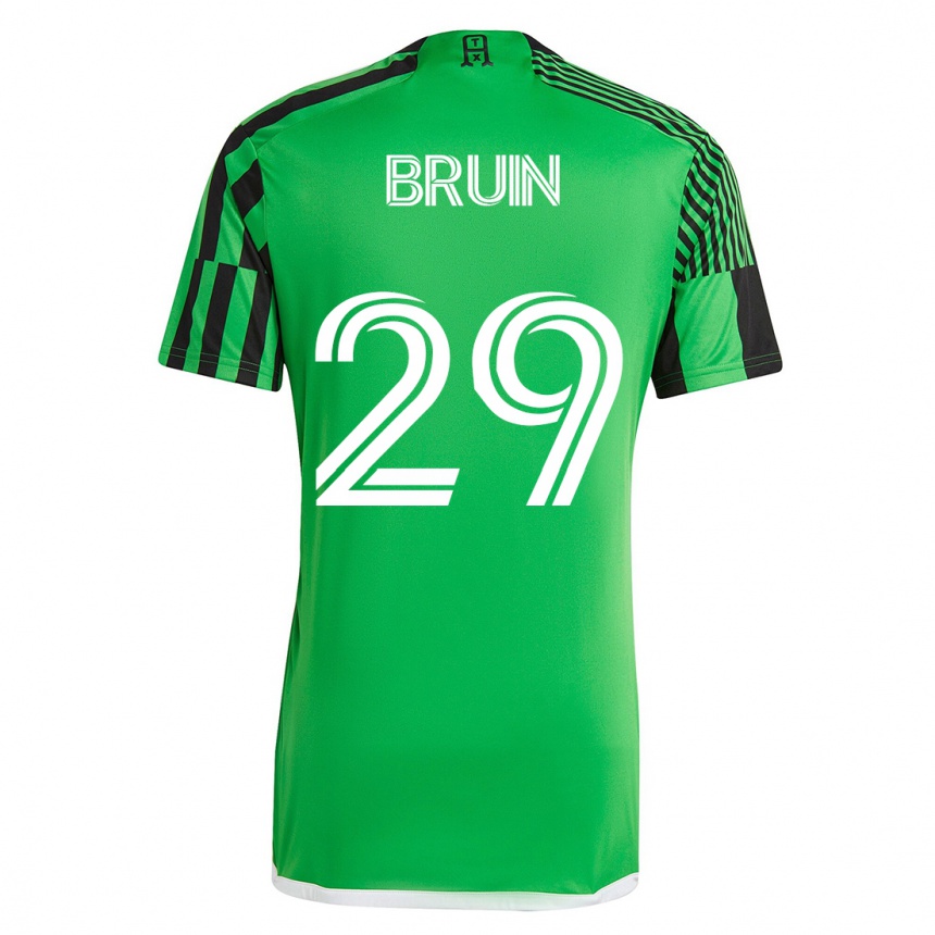 Kids Football Will Bruin #29 Green Black Home Jersey 2023/24 T-Shirt