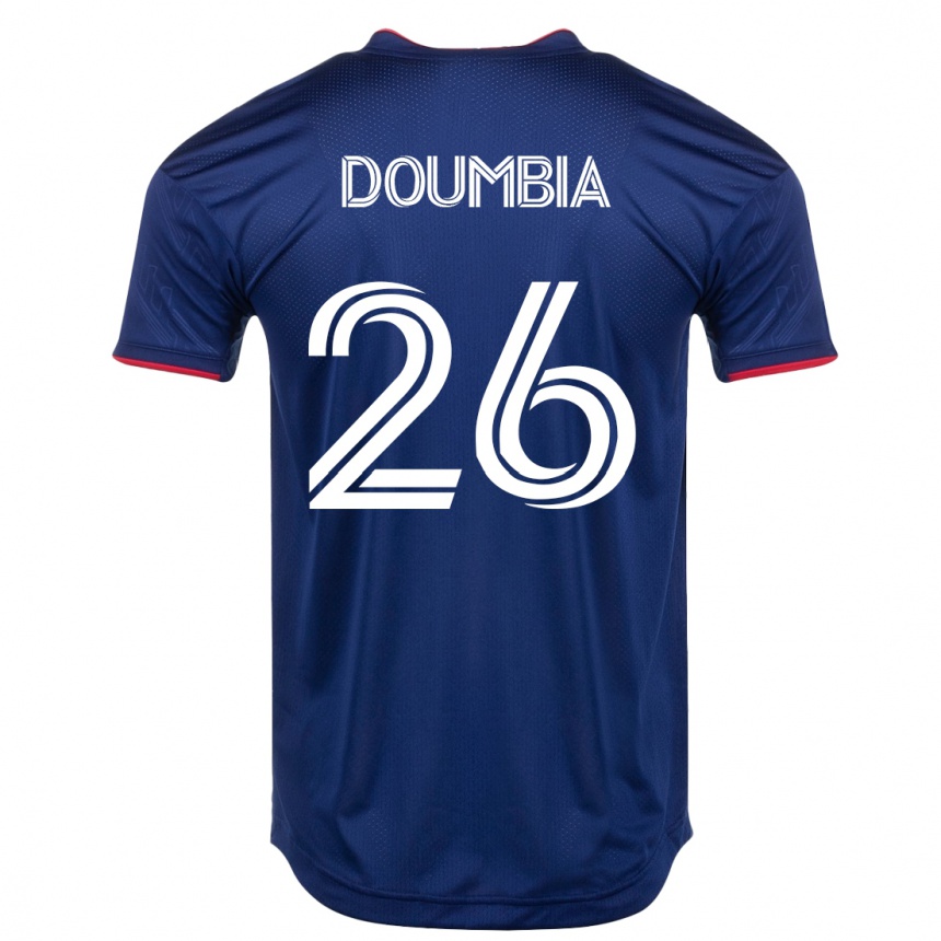 Kids Football Ousmane Doumbia #26 Navy Home Jersey 2023/24 T-Shirt