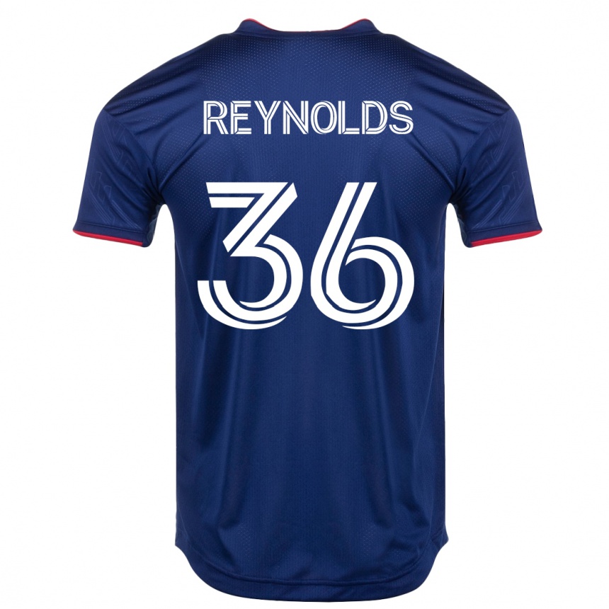 Kids Football Justin Reynolds #36 Navy Home Jersey 2023/24 T-Shirt