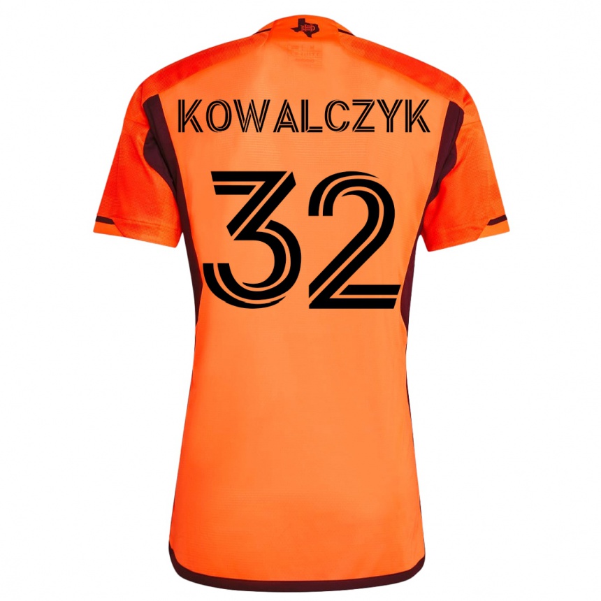 Kids Football Sebastian Kowalczyk #32 Orange Home Jersey 2023/24 T-Shirt