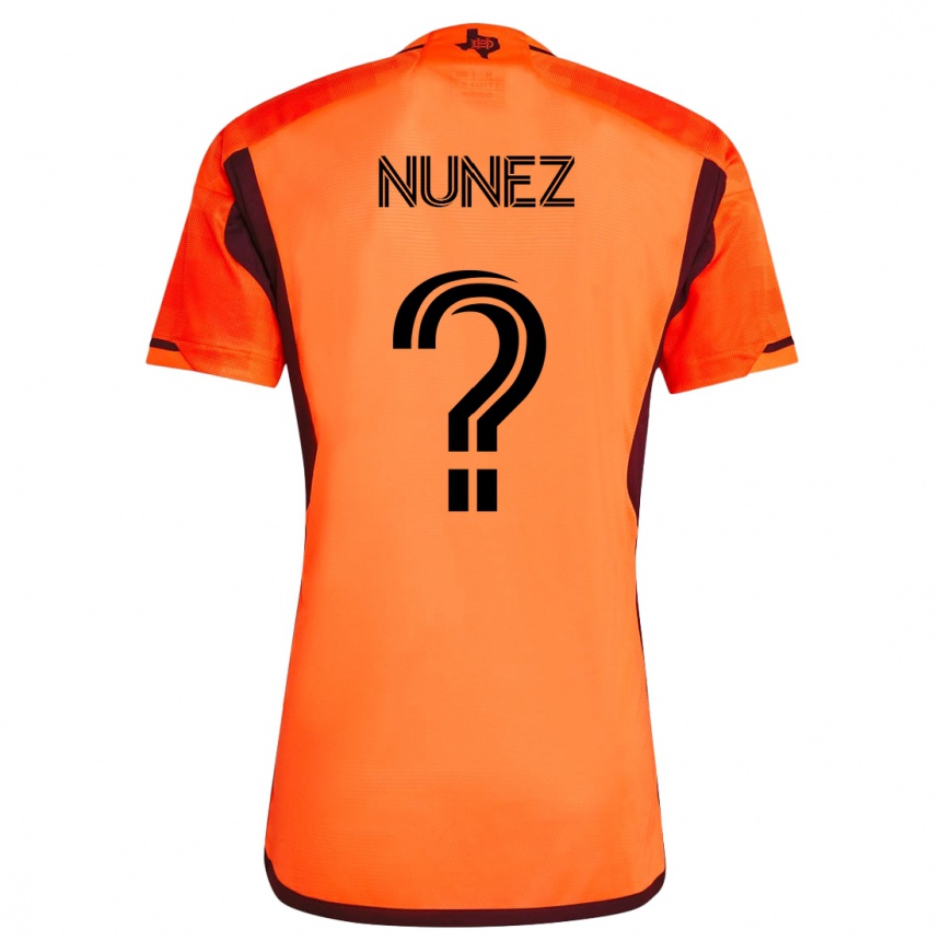 Kids Football José Núñez #0 Orange Home Jersey 2023/24 T-Shirt