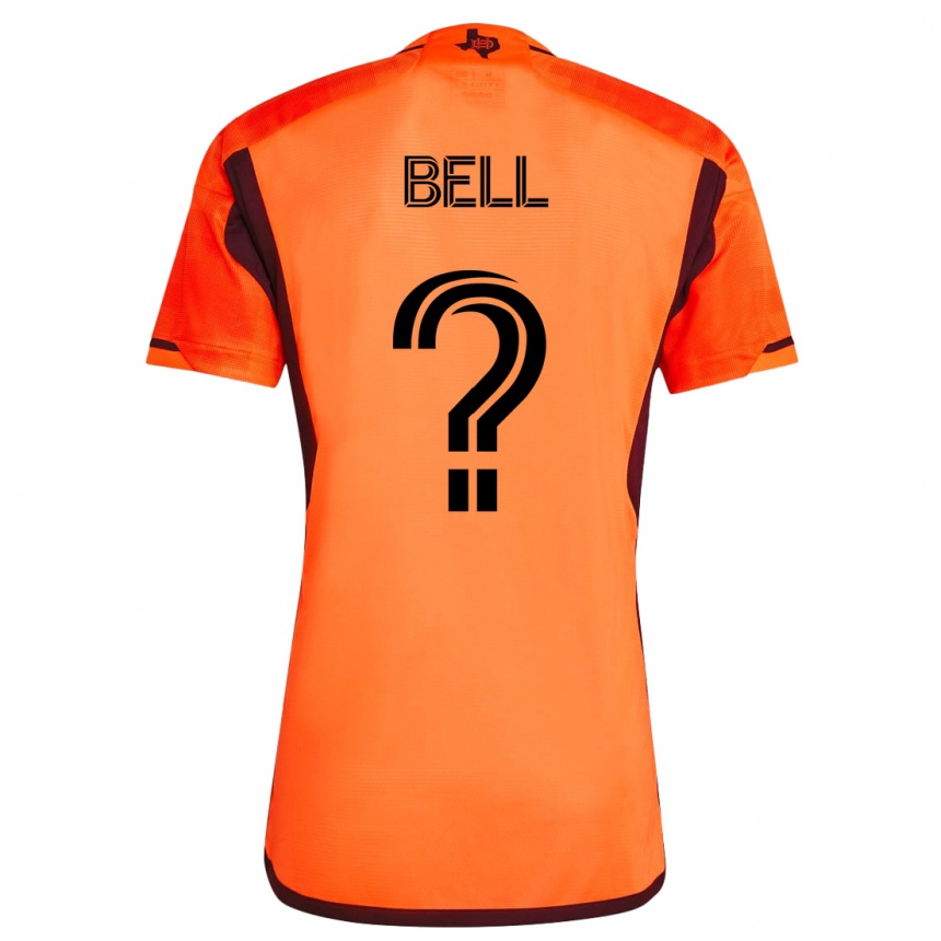 Kids Football Jahmani Bell #0 Orange Home Jersey 2023/24 T-Shirt