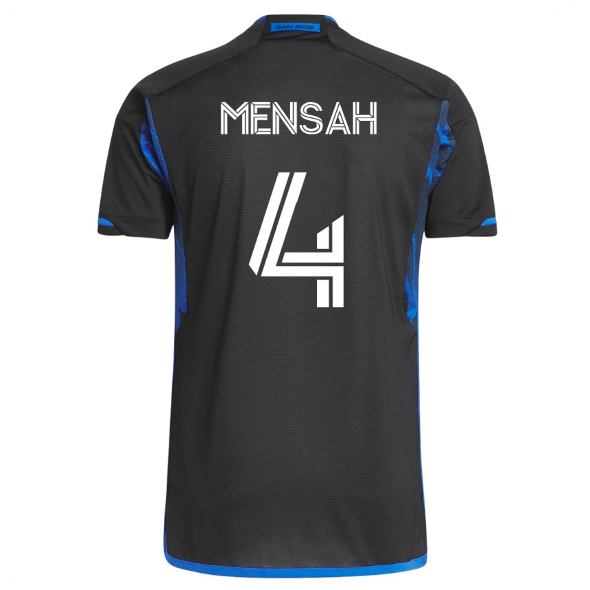 Kids Football Jonathan Mensah #4 Blue Black Home Jersey 2023/24 T-Shirt