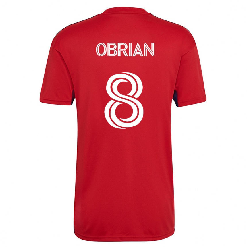 Kids Football Jáder Obrian #8 Red Home Jersey 2023/24 T-Shirt