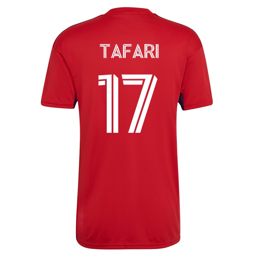 Kids Football Nkosi Tafari #17 Red Home Jersey 2023/24 T-Shirt