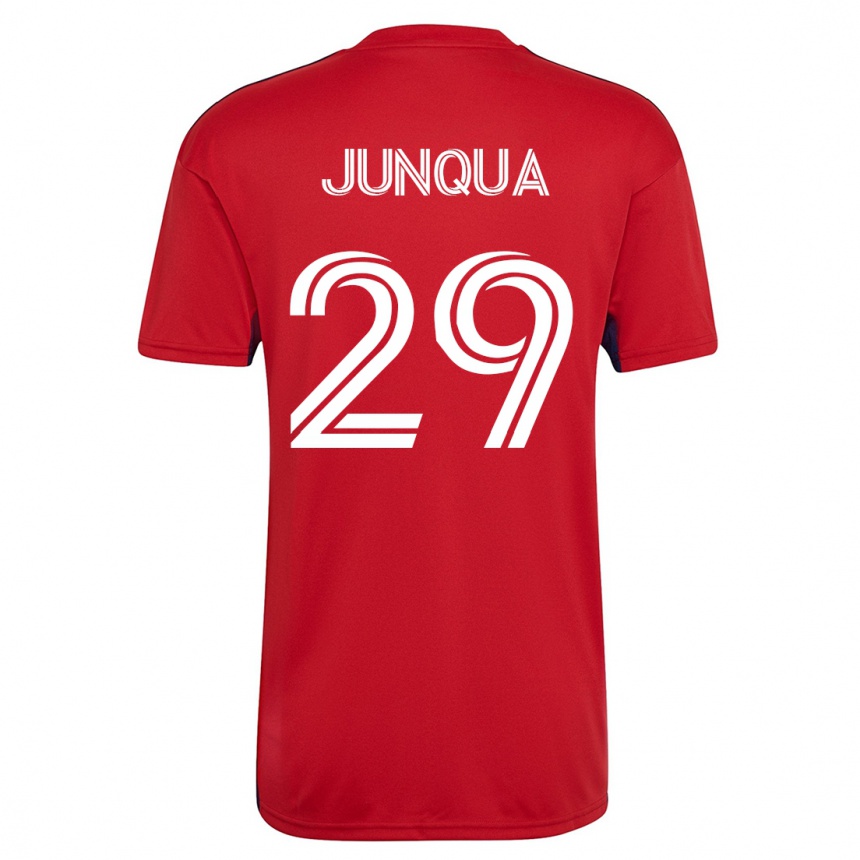 Kids Football Sam Junqua #29 Red Home Jersey 2023/24 T-Shirt