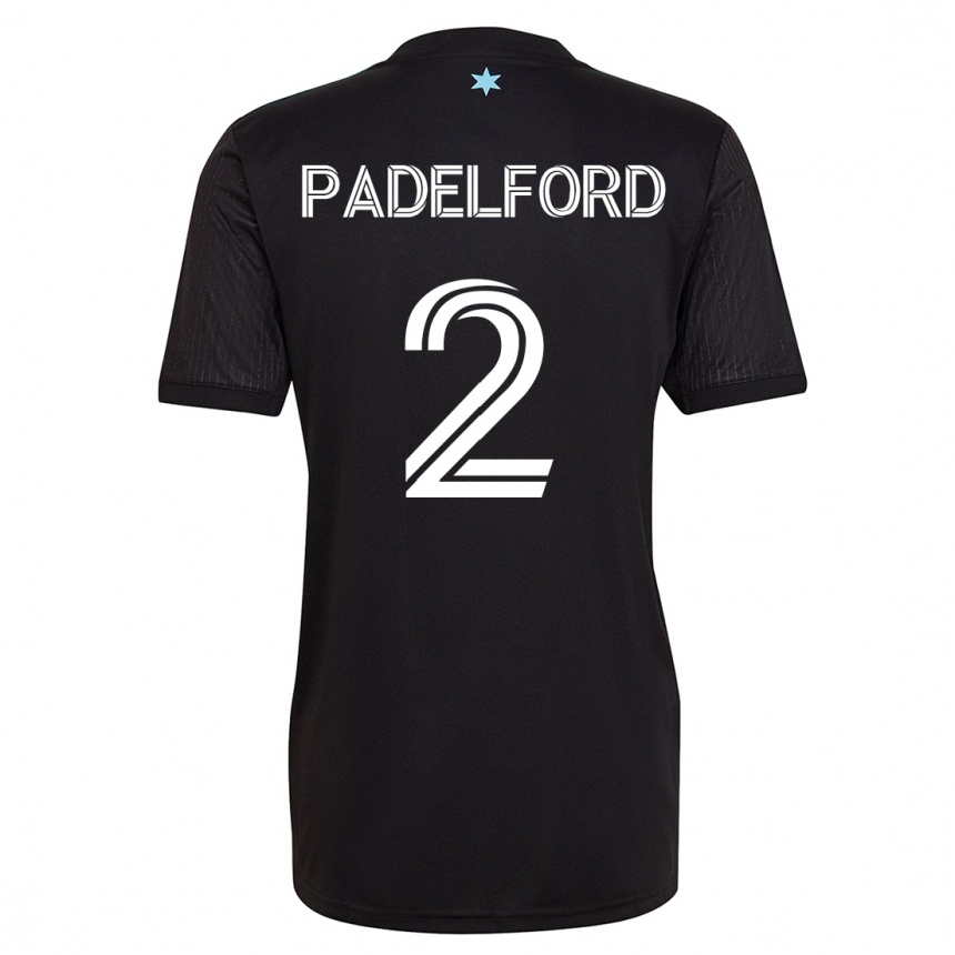Kids Football Devin Padelford #2 Black Home Jersey 2023/24 T-Shirt