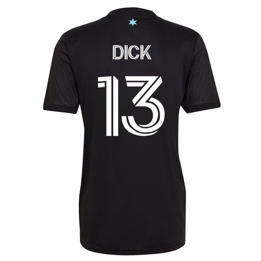Kids Football Eric Dick #13 Black Home Jersey 2023/24 T-Shirt