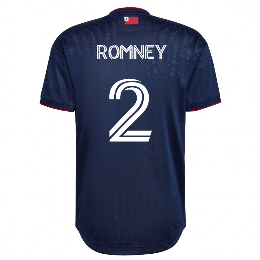 Kids Football Dave Romney #2 Navy Home Jersey 2023/24 T-Shirt