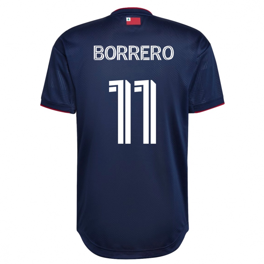 Kids Football Dylan Borrero #11 Navy Home Jersey 2023/24 T-Shirt