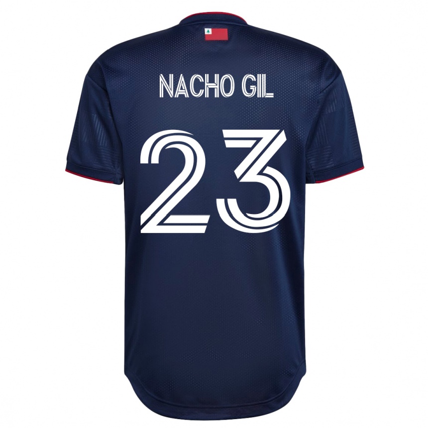 Kids Football Nacho Gil #23 Navy Home Jersey 2023/24 T-Shirt