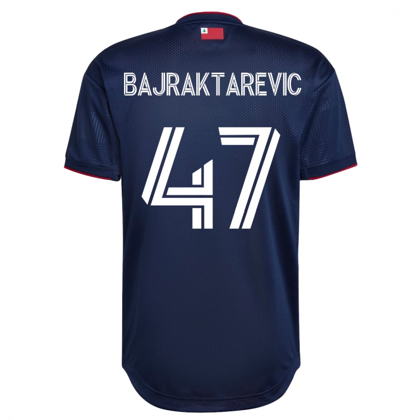 Kids Football Esmir Bajraktarevic #47 Navy Home Jersey 2023/24 T-Shirt