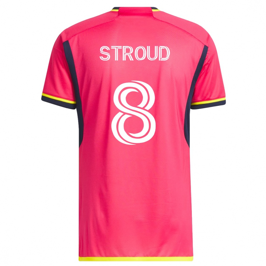 Kids Football Jared Stroud #8 Pink Home Jersey 2023/24 T-Shirt