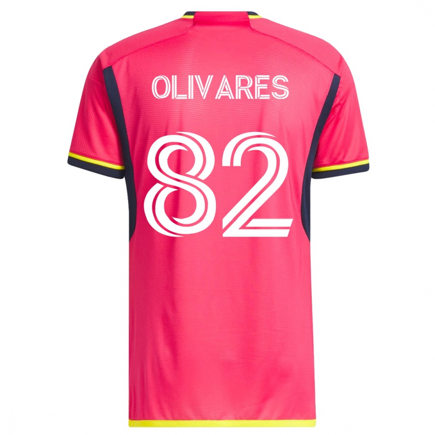 Kids Football Christian Olivares #82 Pink Home Jersey 2023/24 T-Shirt