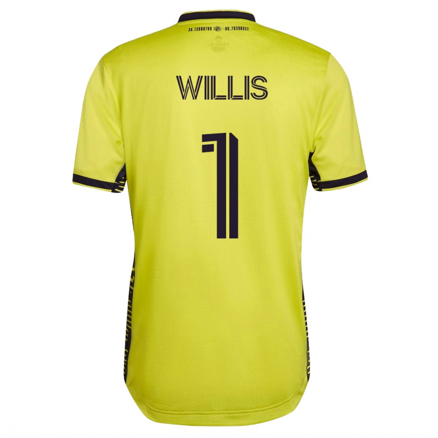 Kids Football Joe Willis #1 Yellow Home Jersey 2023/24 T-Shirt