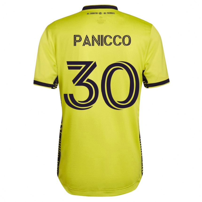 Kids Football Elliot Panicco #30 Yellow Home Jersey 2023/24 T-Shirt