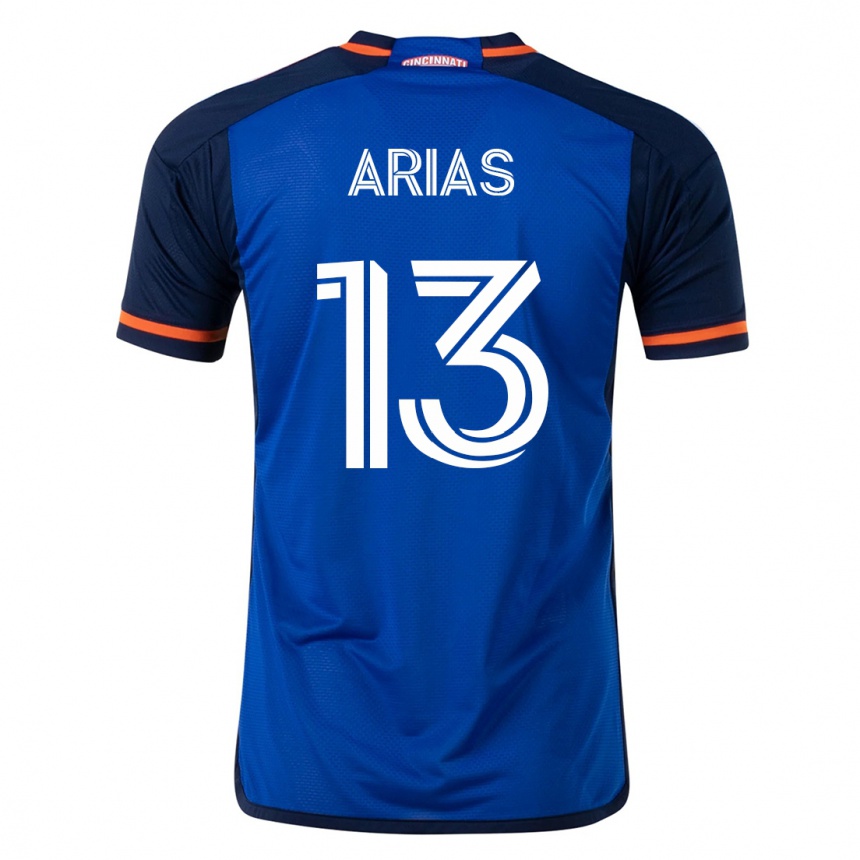 Kids Football Santiago Arias #13 Blue Home Jersey 2023/24 T-Shirt